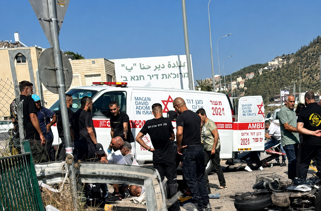 حادث دراجة نارية قرب دير حنا