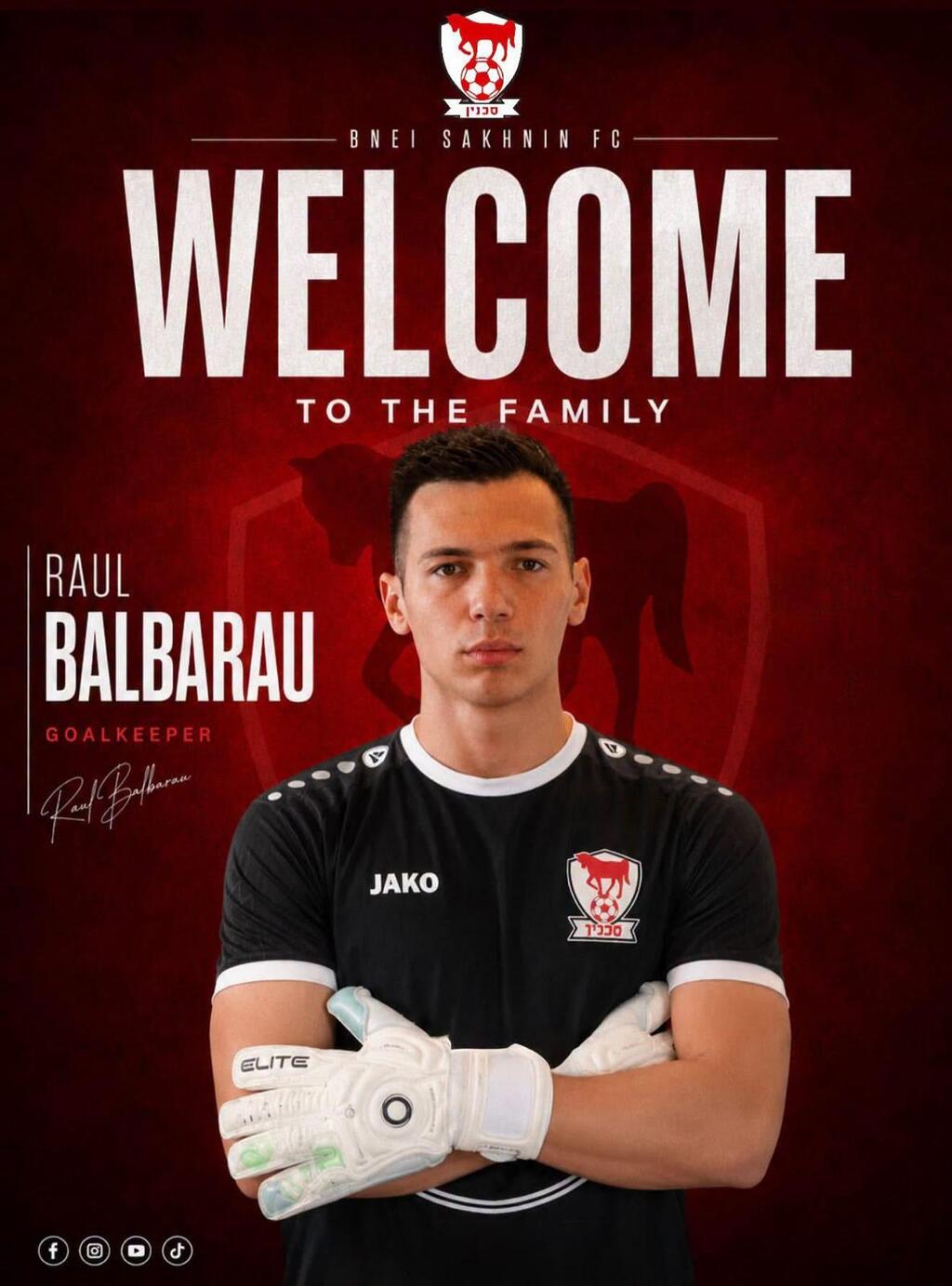 اتحاد أبناء سخنين يتعاقد رسميًا مع حارس المرمى الروماني راؤول بَلبَراو ( اتحاد أبناء سخنين ) اتحاد أبناء سخنين يتعاقد رسميًا مع حارس المرمى الروماني راؤول بَلبَراو