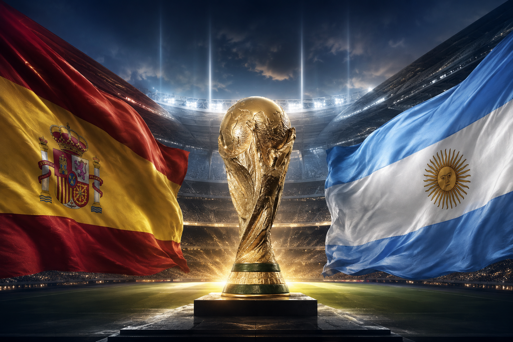 نهائي كأس العالم بين الأرجنتين وإسبانيا (AI) نهائي كأس العالم بين الأرجنتين وإسبانيا