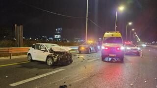 حادث طرق مروع على شارع 25