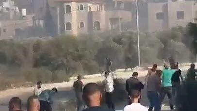 مواجهات في قرية الصرة جنوبي غربي نابلس