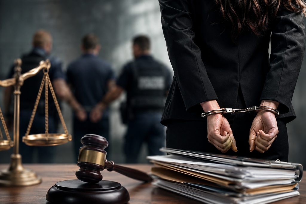 اعتقال محامية و4 مشتبهين 