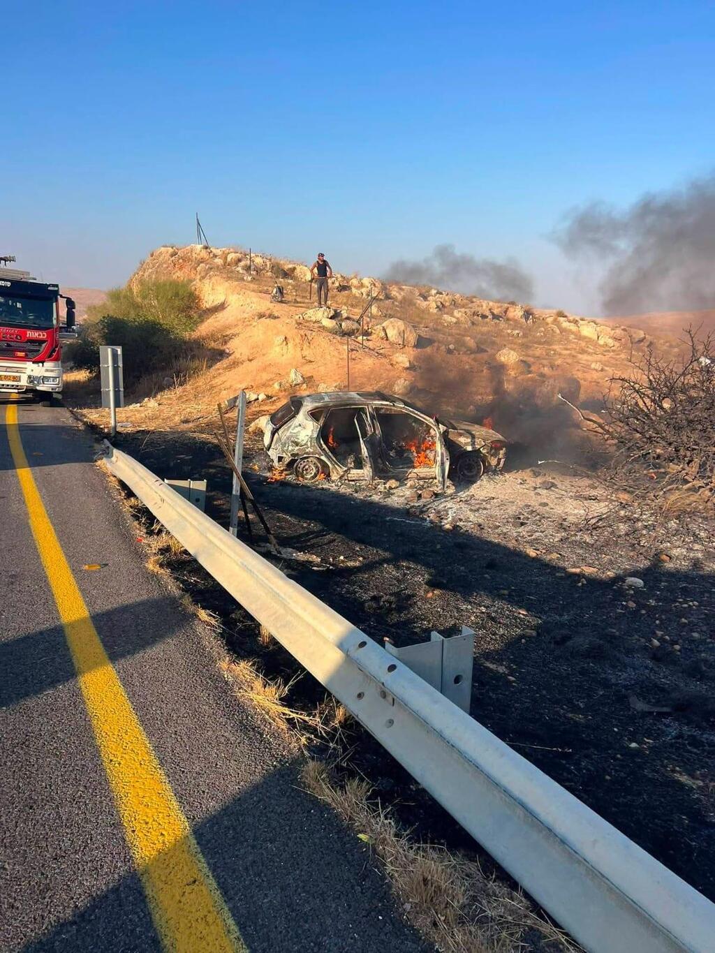 حادث طرق في الأغوار (نجمة داوود الحمراء \ الإطفاء والإنقاذ) حادث طرق في الأغوار