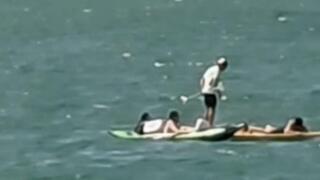 إنقاذ أربعة شبان بعد أن علقوا على متن قارب مطاطي في عمق بحيرة طبريا