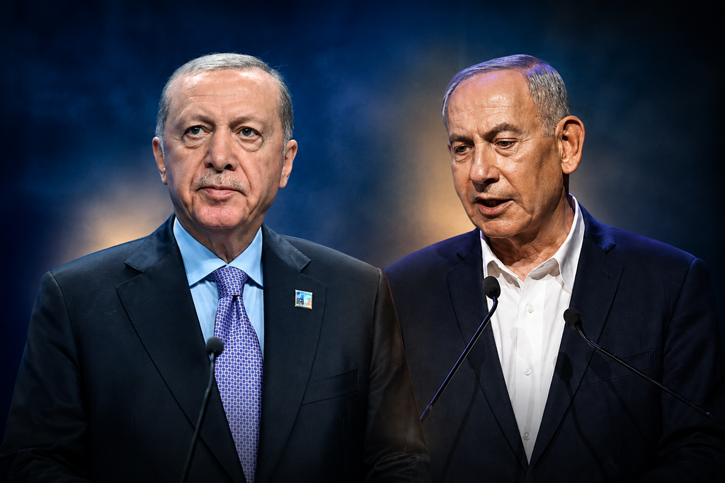 رئيس الوزراء الإسرائيلي بنيامين نتنياهو والرئيس التركي أردوغان