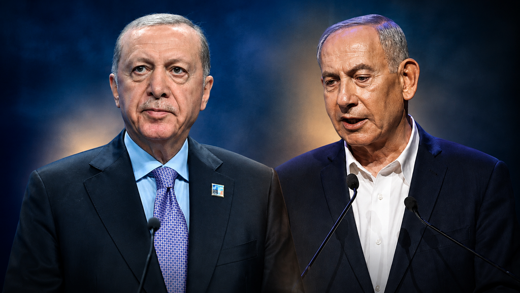 رئيس الوزراء الإسرائيلي بنيامين نتنياهو والرئيس التركي أردوغان