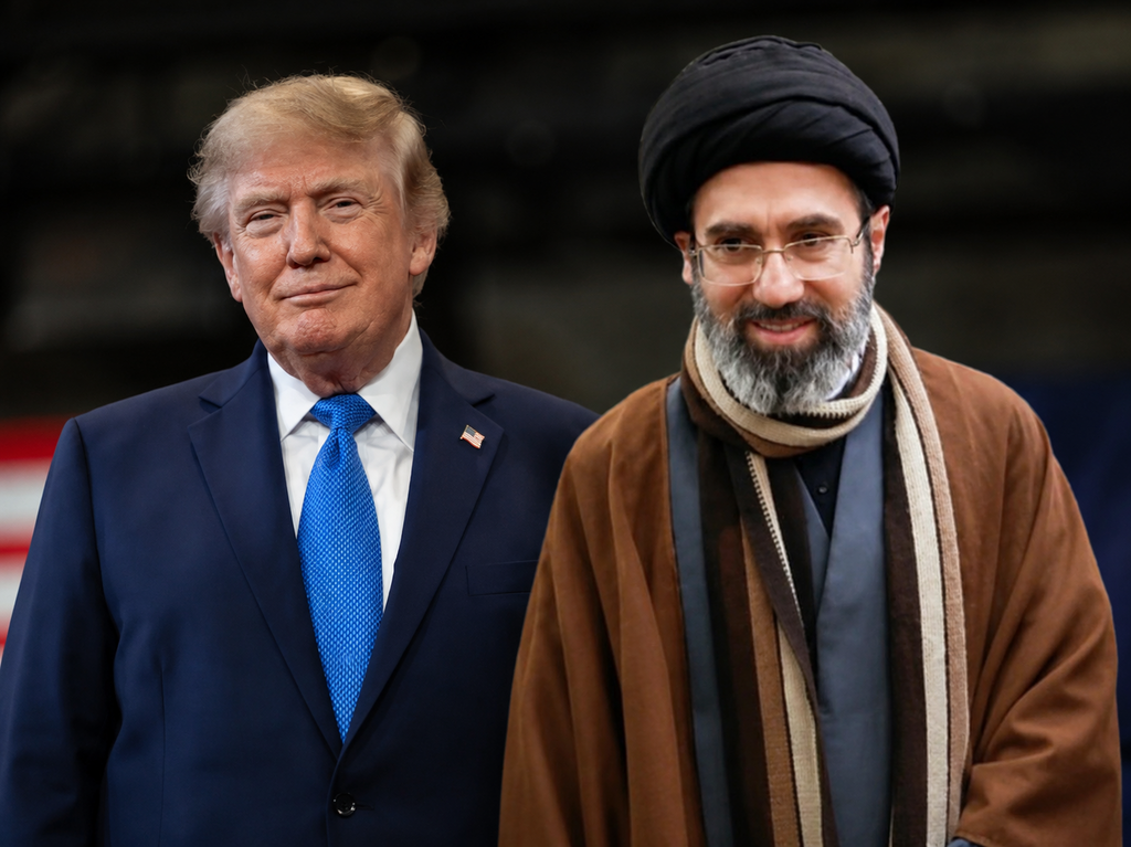 مجتبى خامنئي ودونالد ترامب 