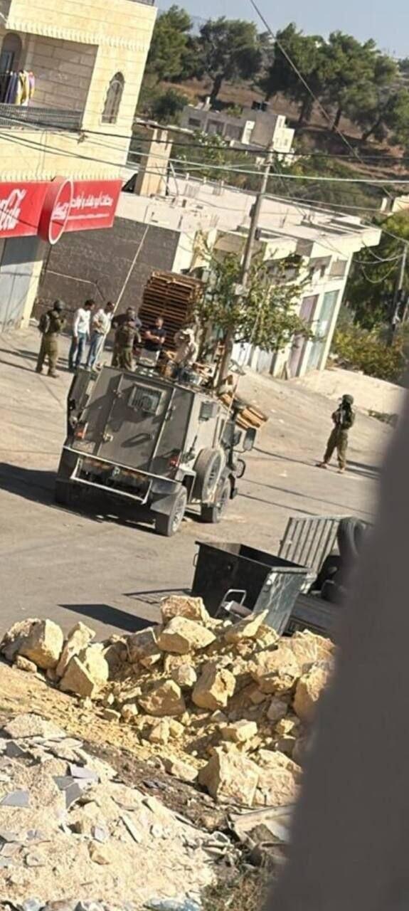 قوات الجيش الإسرائيلي في سنجل شمال رام الله