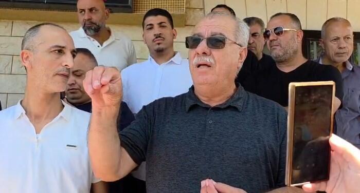 محمد بركة يتحدث لكوادر الجبهة في محاولة للتهدئة
