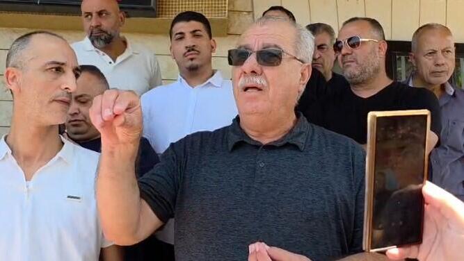 محمد بركة يتحدث لكوادر الجبهة في محاولة للتهدئة