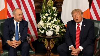  الرئيس الأميركي دونالد ترامب في العاصمة الإيرلندية دبلن
