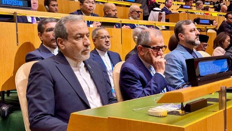 وزير الخارجية الإيراني عباس عراقجي في الجمعية العامة للأمم المتحدة