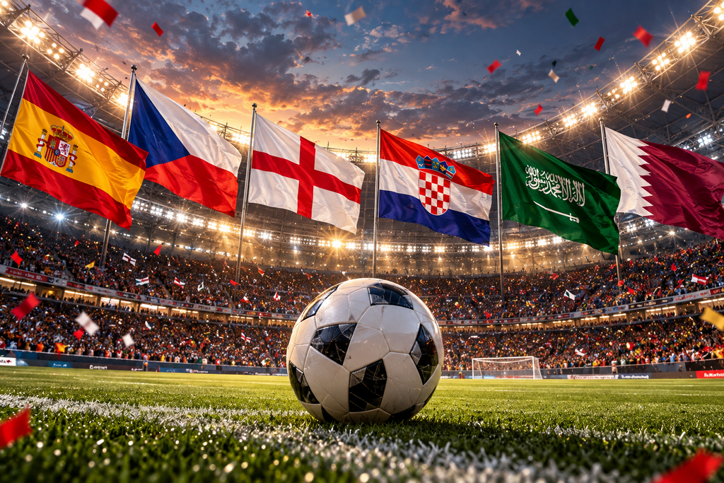 إسبانيا تصطدم بالتشيك.. وإنجلترا تتحدى كرواتيا … وقمة السعودية وقطر في كأس الخليج
