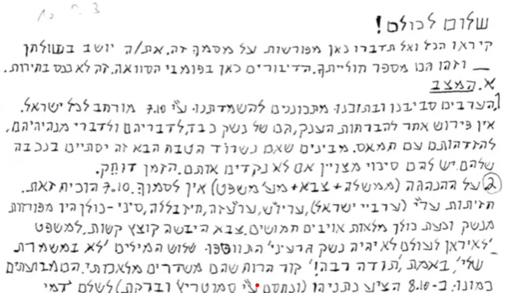 المكتوب بخط يد المحاضر