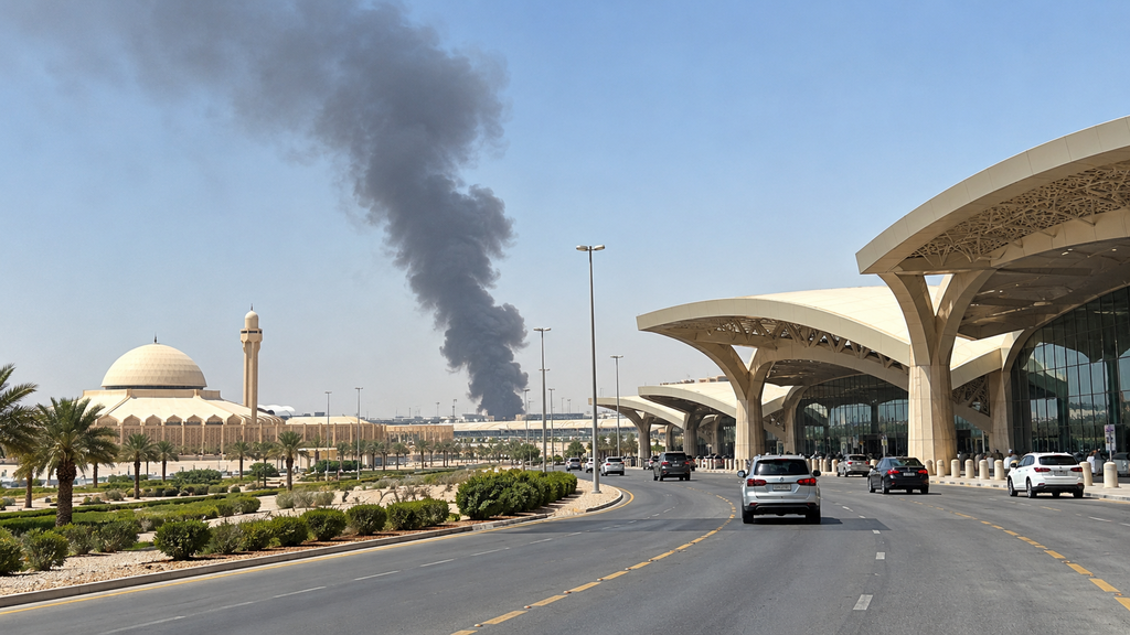 الحوثيون يجددون قصف مطار الرياض ويهددون باستهداف السعودية (AI) الحوثيون يجددون قصف مطار الرياض ويهددون باستهداف السعودية